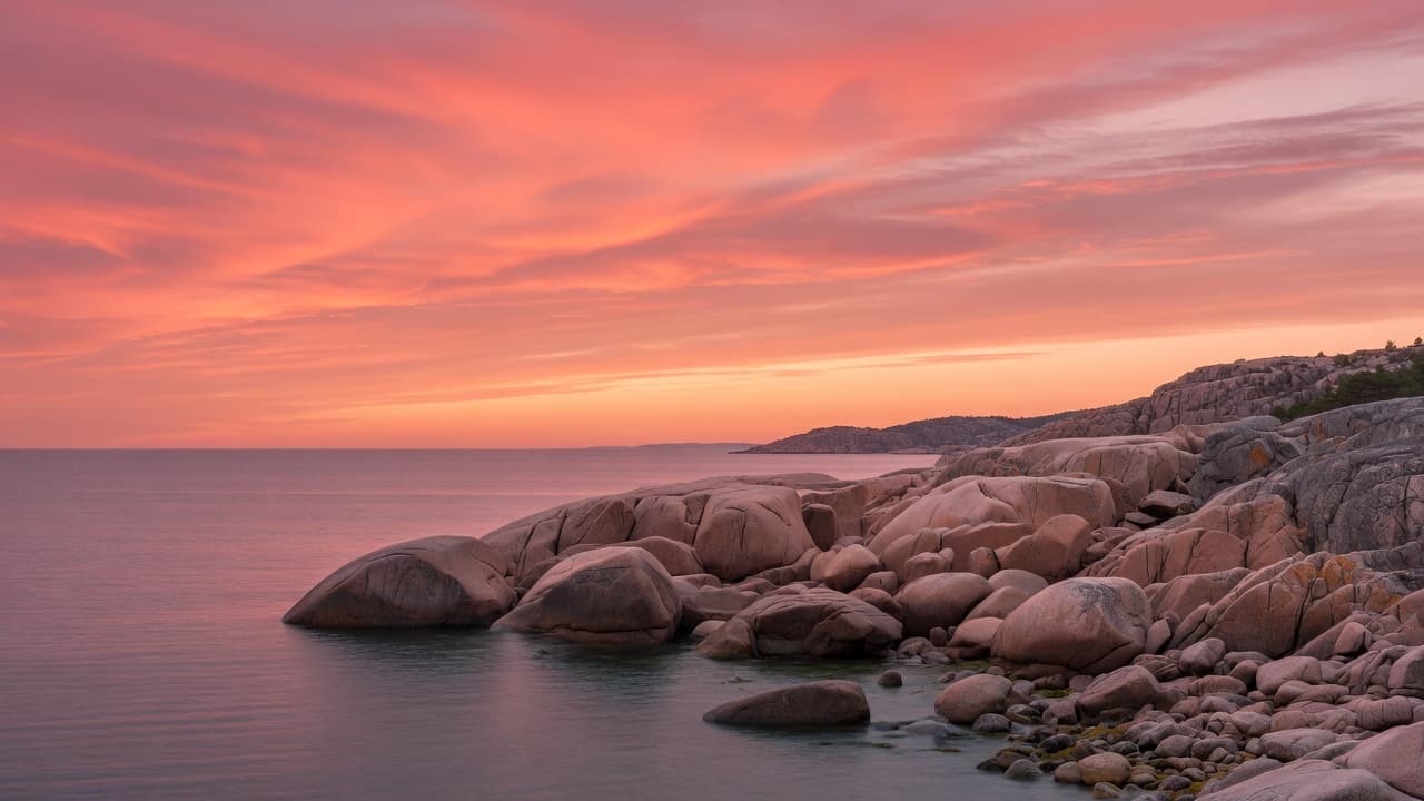 Landskapsvy över Höga Kusten